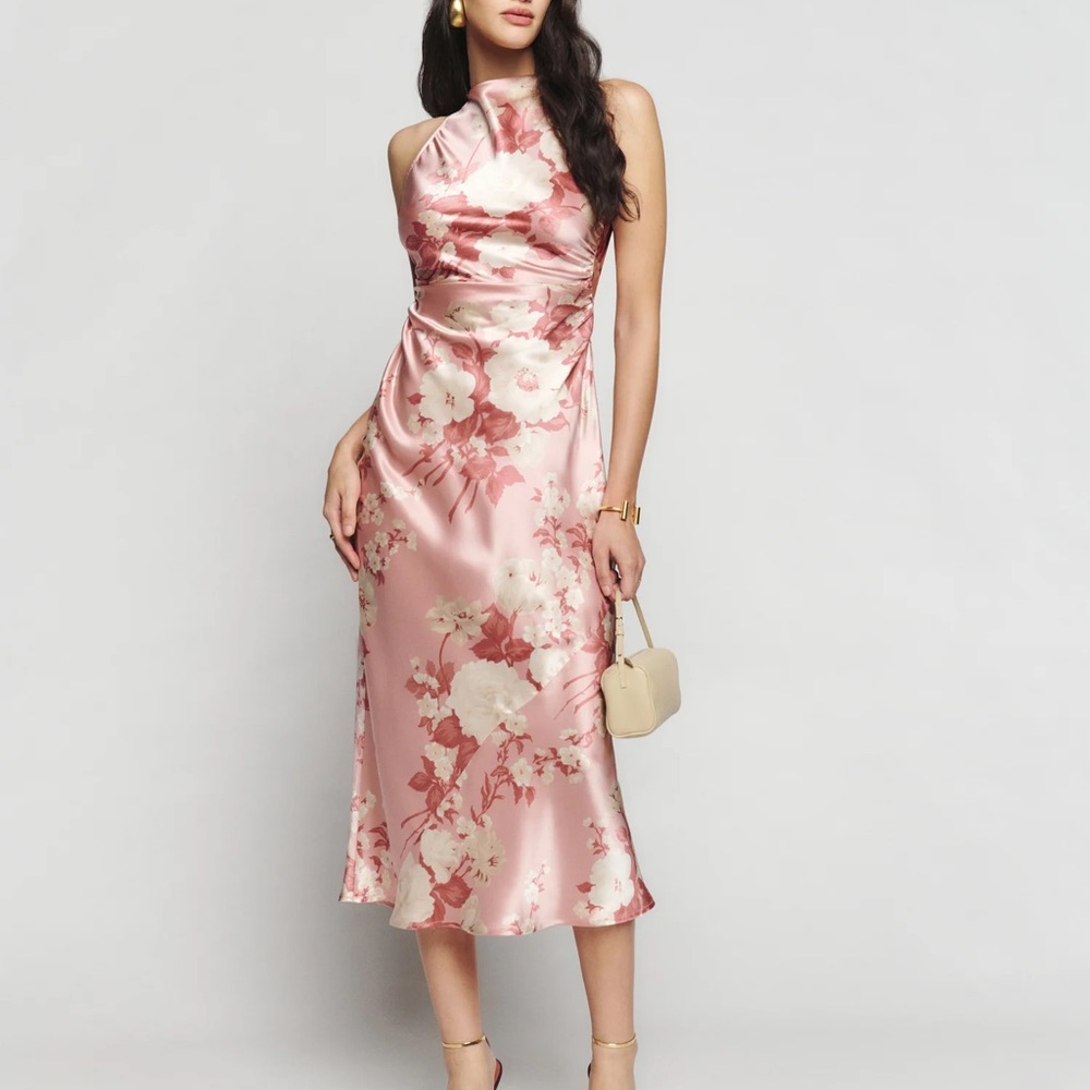 Casette Silk Dress Color Bellini